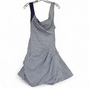 Eucalyptus Navy & White Striped Dress